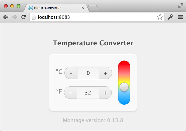 The styled Converter and Main components.